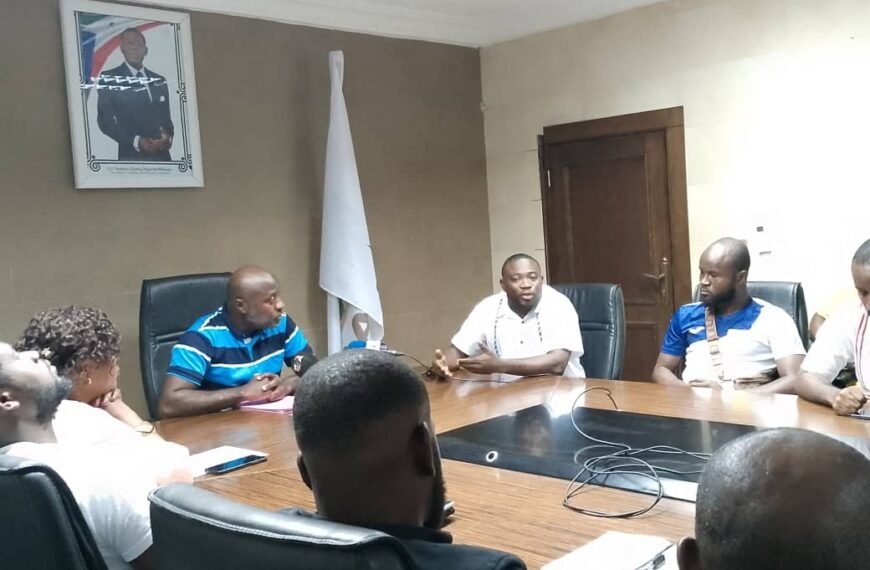 Entrevista con Francisco Ona Ndong, presidente de la Asociación de Fútbol Sala, tras la reunión con los equipos de Primera y Segunda División