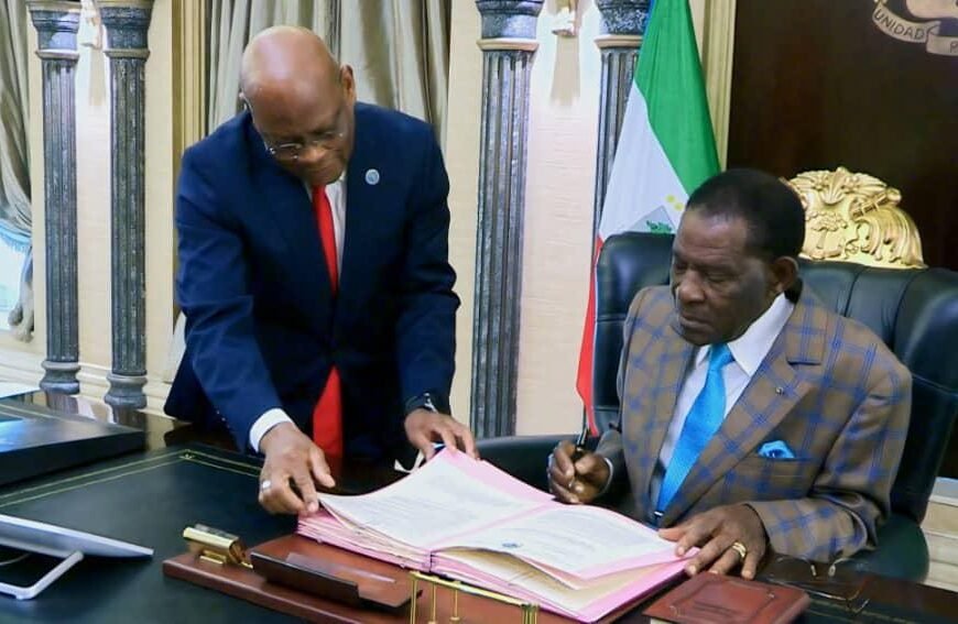 Obiang Nguema Mbasogo refuerza su liderazgo regional con la firma de acuerdos clave de la CEEAC
